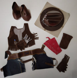 Treasured Toggery Cowboy Outfit For 12" Bear