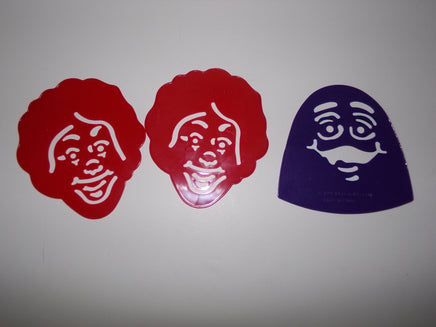 Lot of 3 McDonald's Stencils-We Got Character