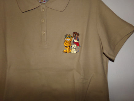 Garfield Brown Polo Shirt-We Got Character