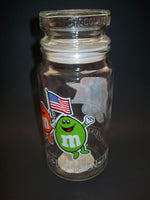 M&M Olympic Glass Candy Jar-We Got Character