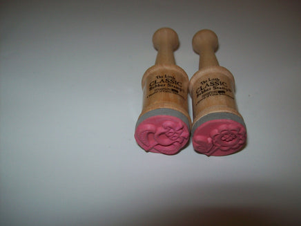 Lot of 2 Little Classic Rubber Stamps-We Got Character