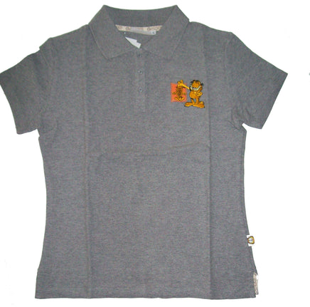 Garfield Gray Polo Shirt-We Got Character