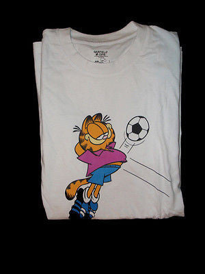 Garfield White Soccer T Shirt-We Got Character