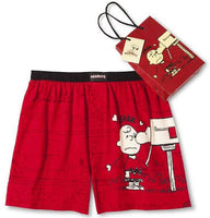Mens Red Peanuts Snoopy Boxers Shorts Valentines-We Got Character