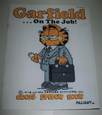 Garfield On The Job Cross Stitch Book-We Got Character