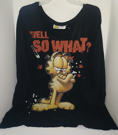 Garfield Black Long Sleeve So What Shirt-We Got Character