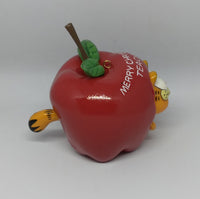 Vintage Enesco Garfield Ornament An Apple A Day