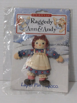 Enesco Classic Raggedy Ann & Andy Raggedy Ann Jointed Lapel Pin