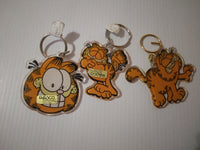 Garfield Enesco Keychains lot of 3