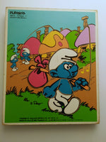 Playskool 1982 Adventure Bound Smurf 13 Piece Wood Puzzle-We Got Character