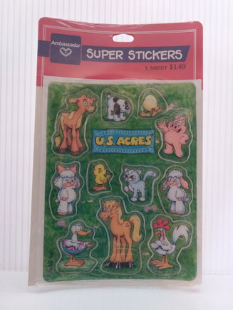 U. S. Acres Puffy Stickers Jim Davis-We Got Character