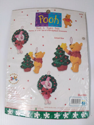 Winnie the Pooh & Piglet Pals Ornament Bucilla Felt Craft Kit #84176-We Got Character
