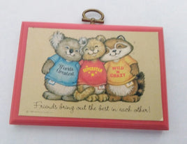 Hallmark Shirt Tales Wooden Wall Plaque Picture-We Got Character