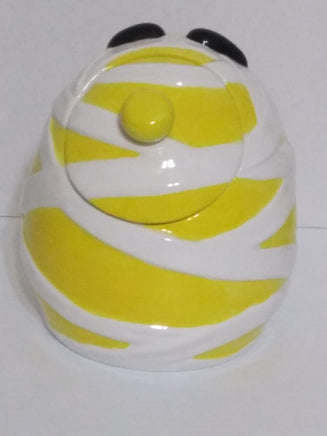 M&M's Yellow Mummy Ceramic Halloween Candy Cookie Jar-We Got Character