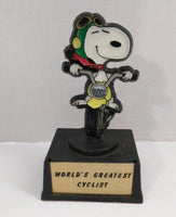 Snoopy Aviva Trophy Worlds Greatest Cyclist-We Got Character