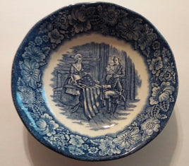 Staffordshire Liberty Blue Betsy Ross Bowl-We Got Character