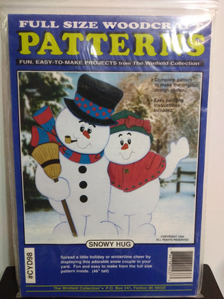 Snowman Wooden Patterns Snowy Hug-We Got Character