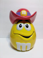 Yellow M&M's Cookie Jar with Cowboy Hat-We Got Character