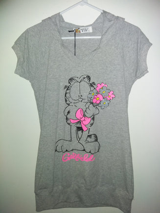 Garfield Short Sleeve Shirt with Hood-We Got Character