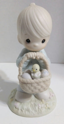 Precious Moments Figurine Wishing You A Basket Full of Blessings-We Got Character