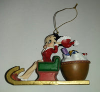 Betty Boop Christmas Ornament Sleigh-We Got Character