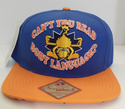 Can't You Read Body Language Garfield Ball Cap Hat-We Got Character