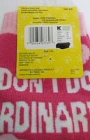 Garfield Pink Slipper Socks I Don't Do Ordinary